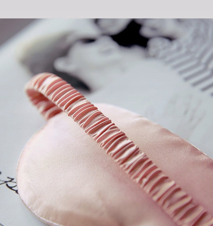 Satynowa Maska do spania Opaska do snu Luksusowa Wzór dominujący bez wzoru