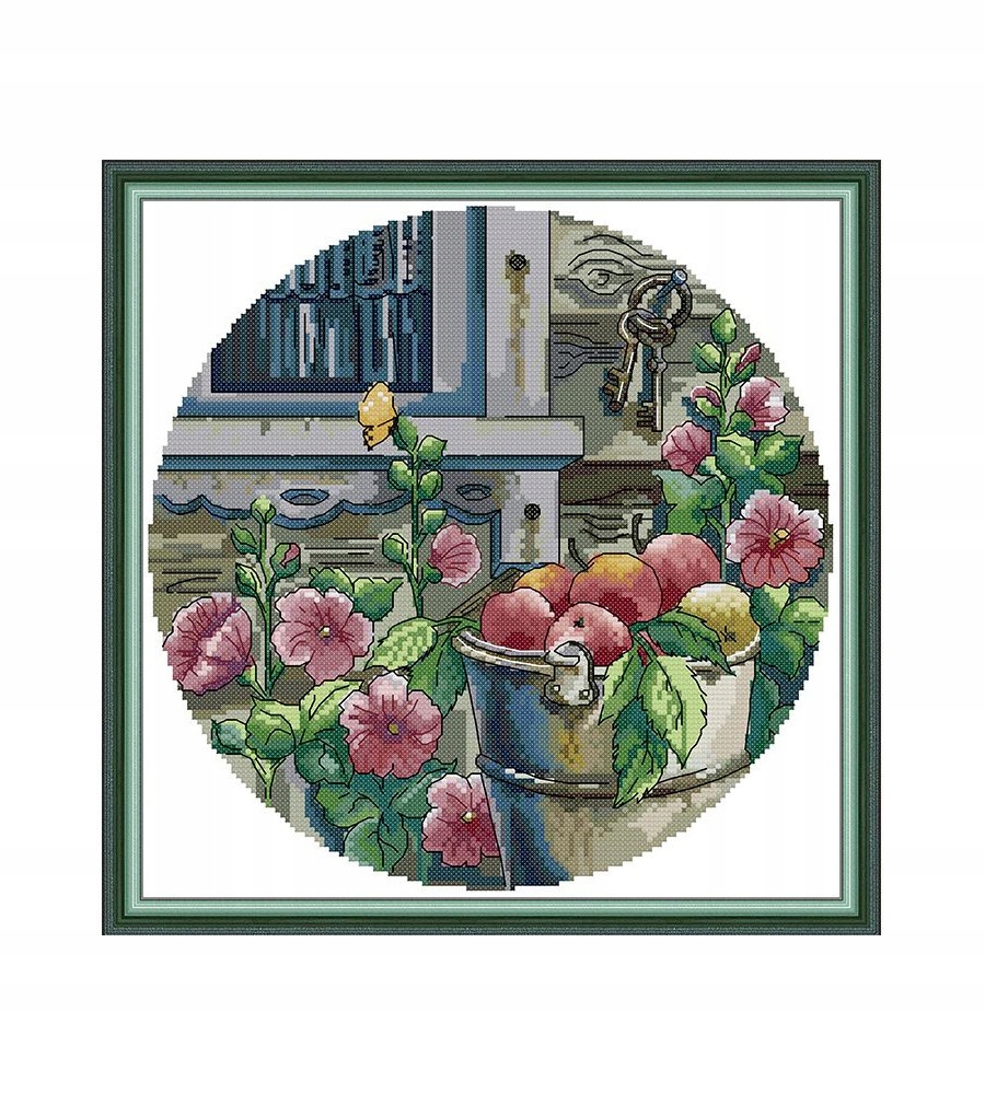 Křížková výšivka počítaná sada (kanva, mulina)