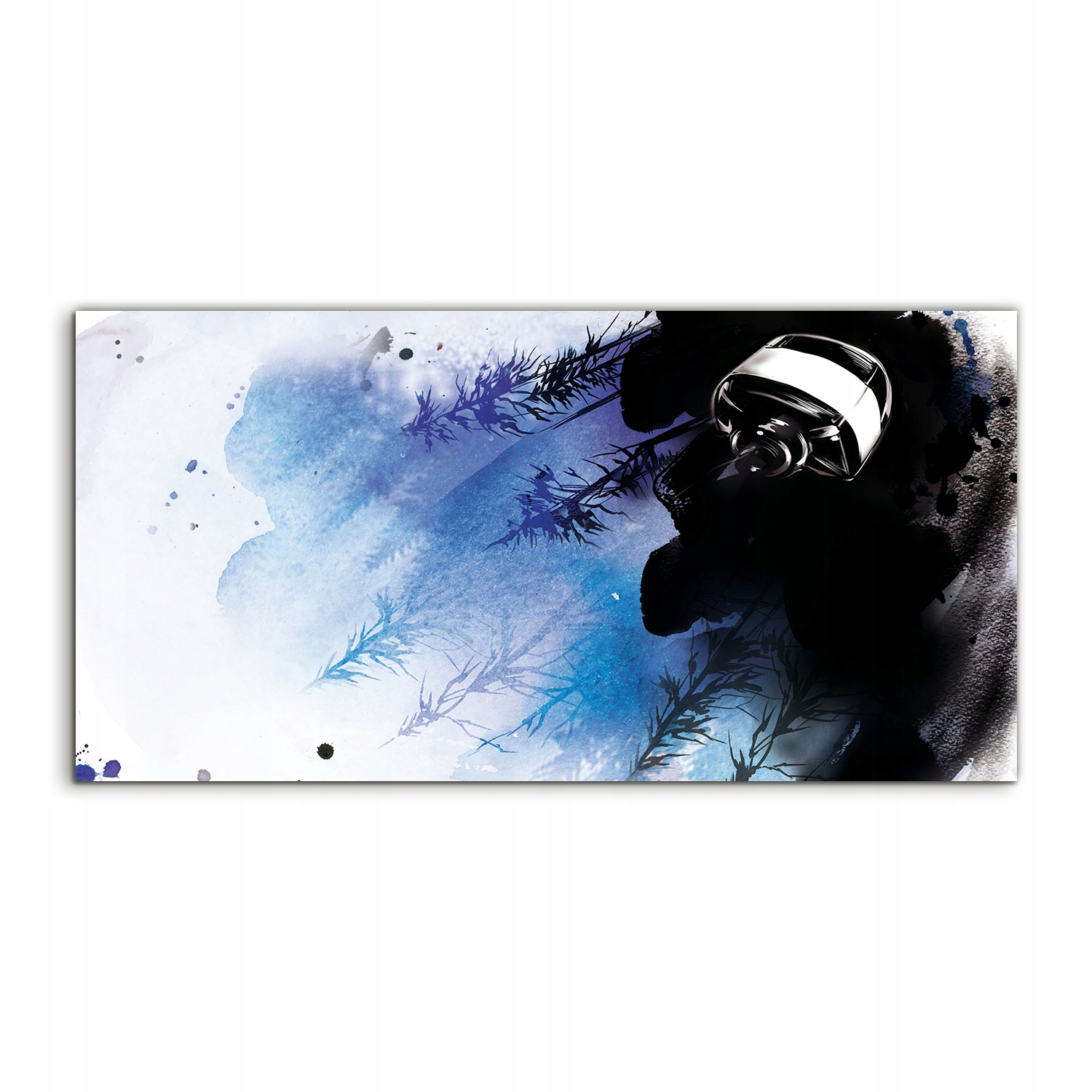 Fotoobraz 120x60 s potlačou Les Atrament Akvarely