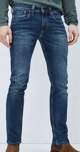Pepe Jeans Pánské Rovné Modré S Oděrkami 38/32 Xta