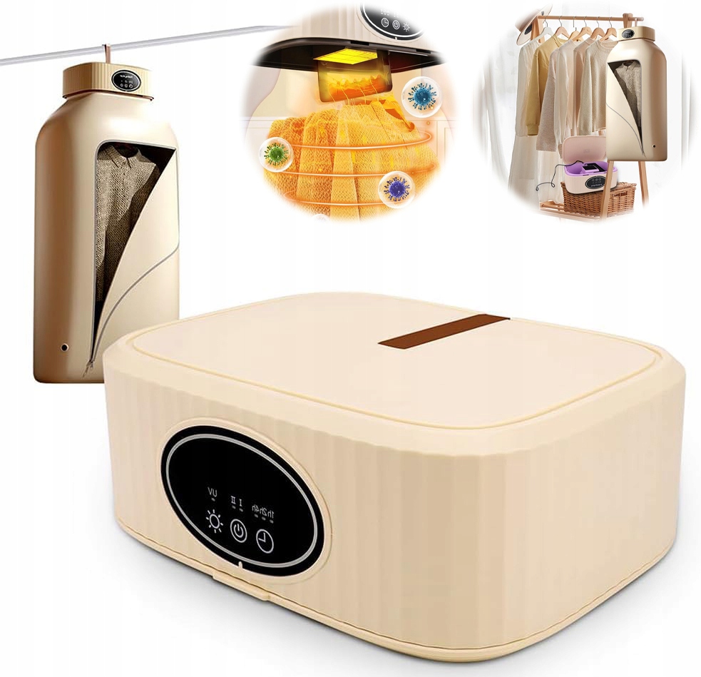Levně Elektrický Sušák Na Prádlo Rychlé Sušení Se 3 Časovými Režimy
