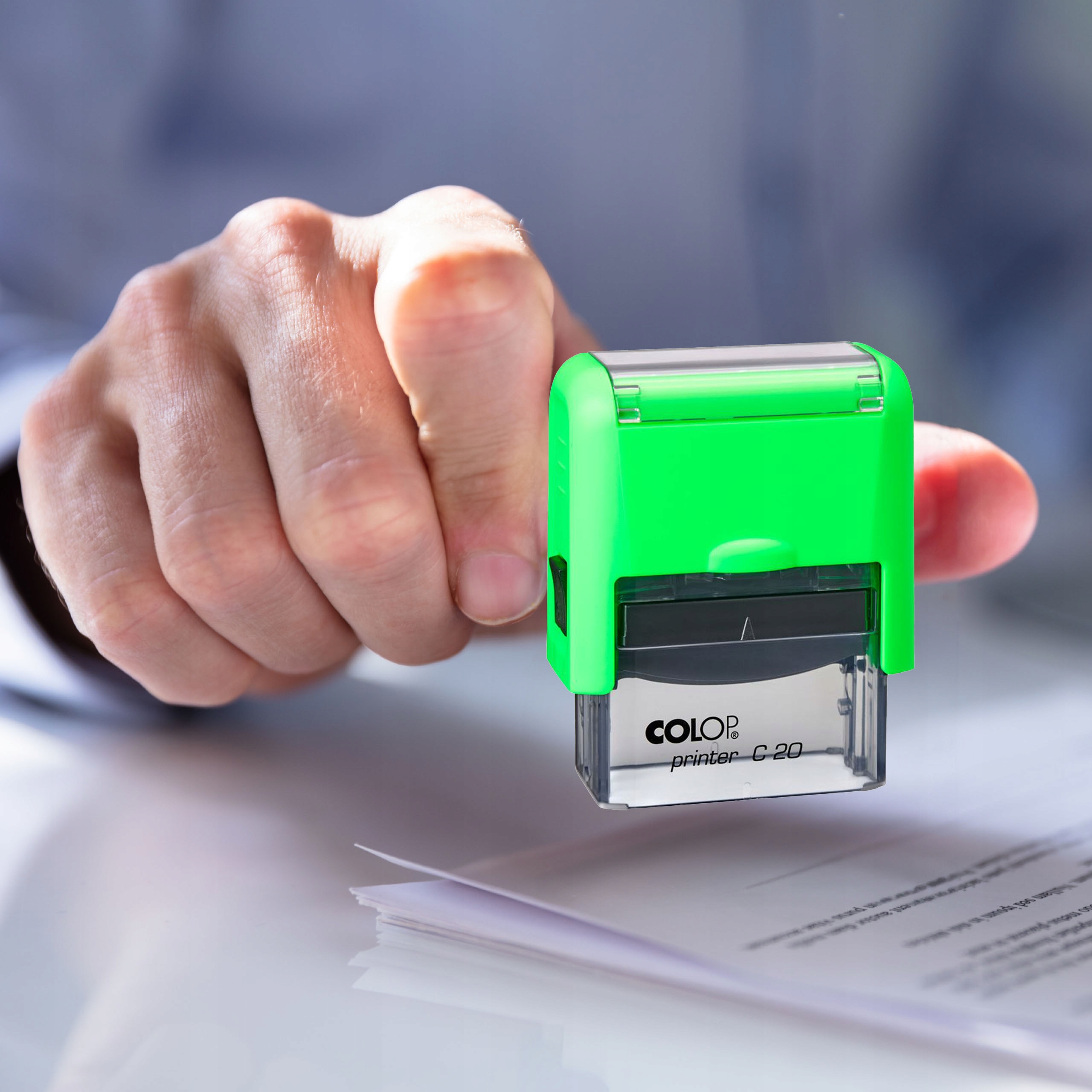 PIECZĄTKA COLOP C20 DO 4 LINII FIRMOWA IMIENNA BIUROWA PROJEKT + GUMKA Marka Colop
