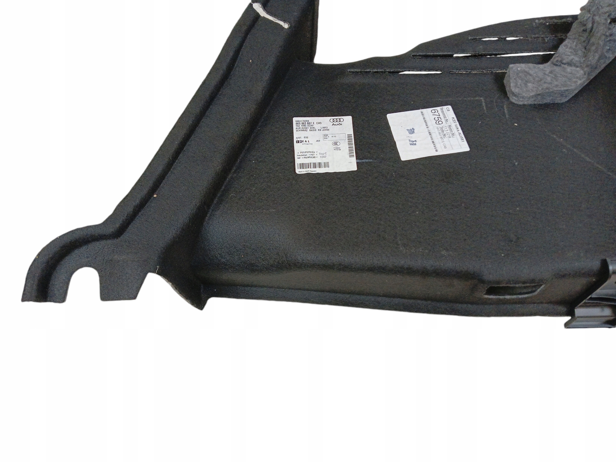 boot upholstery left upholstery AUDI A6 C8 sedan (2018-2023)