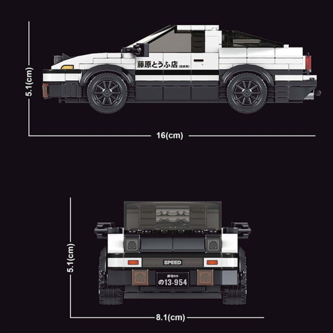 Auto TOYOTA AE86 + box - Klocki 27013 MOULD KING 399el. Marka Mould King