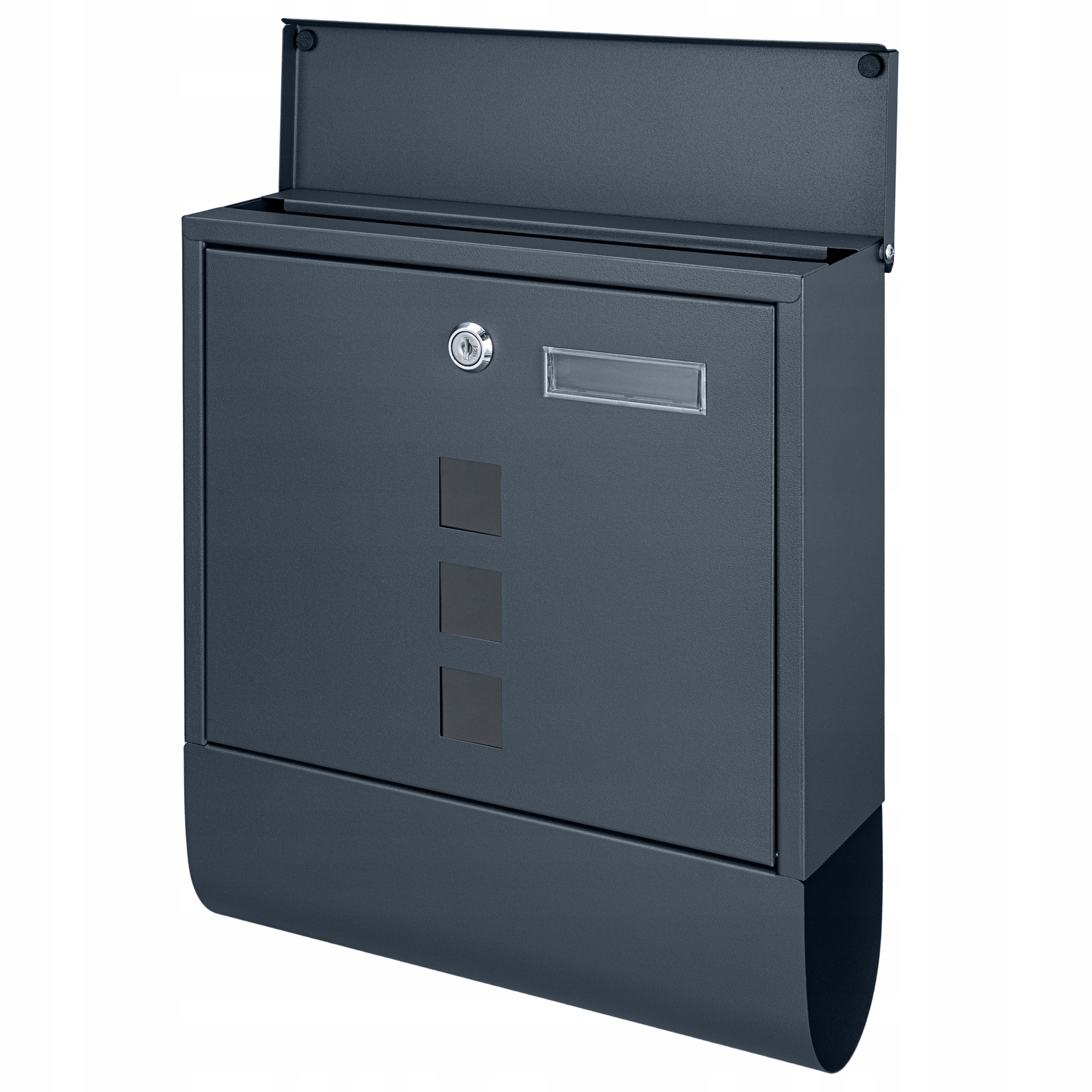 SKRZYNKA POCZTOWA NA LISTY POCZTĘ ANTRACYT + NAPIS Marka M-TEC