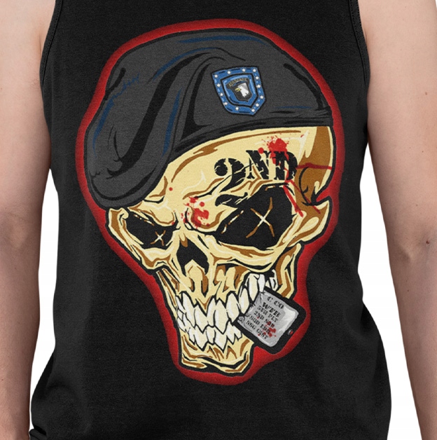 TANK TOP HORROR/ROCK 5FDP SKULL 2 Marka inna
