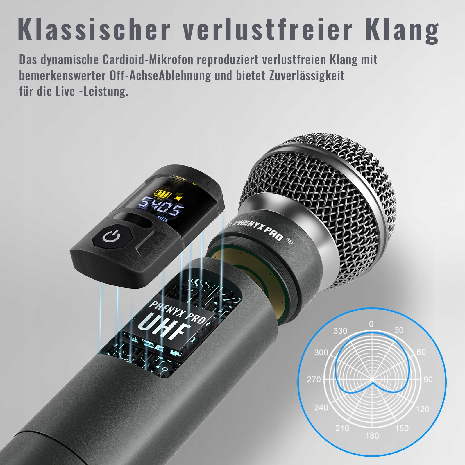PHENYX PRO Bezprzewodowy System Mikrofonowy Karaoke Kościoła — miniatura 4
