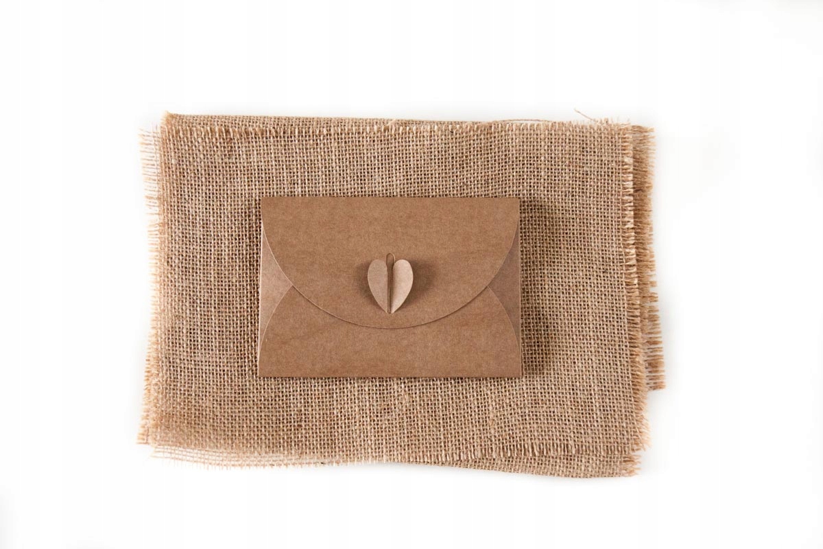 Pudełko na zdjęcia z sercem 15x23 brąz 10 szt Producent Inna