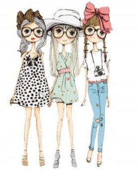 MGJ MAŁA TERMO NAKLEJKA APLIKACJA NAPRASOWANKA PRZYJACIÓŁKI J73