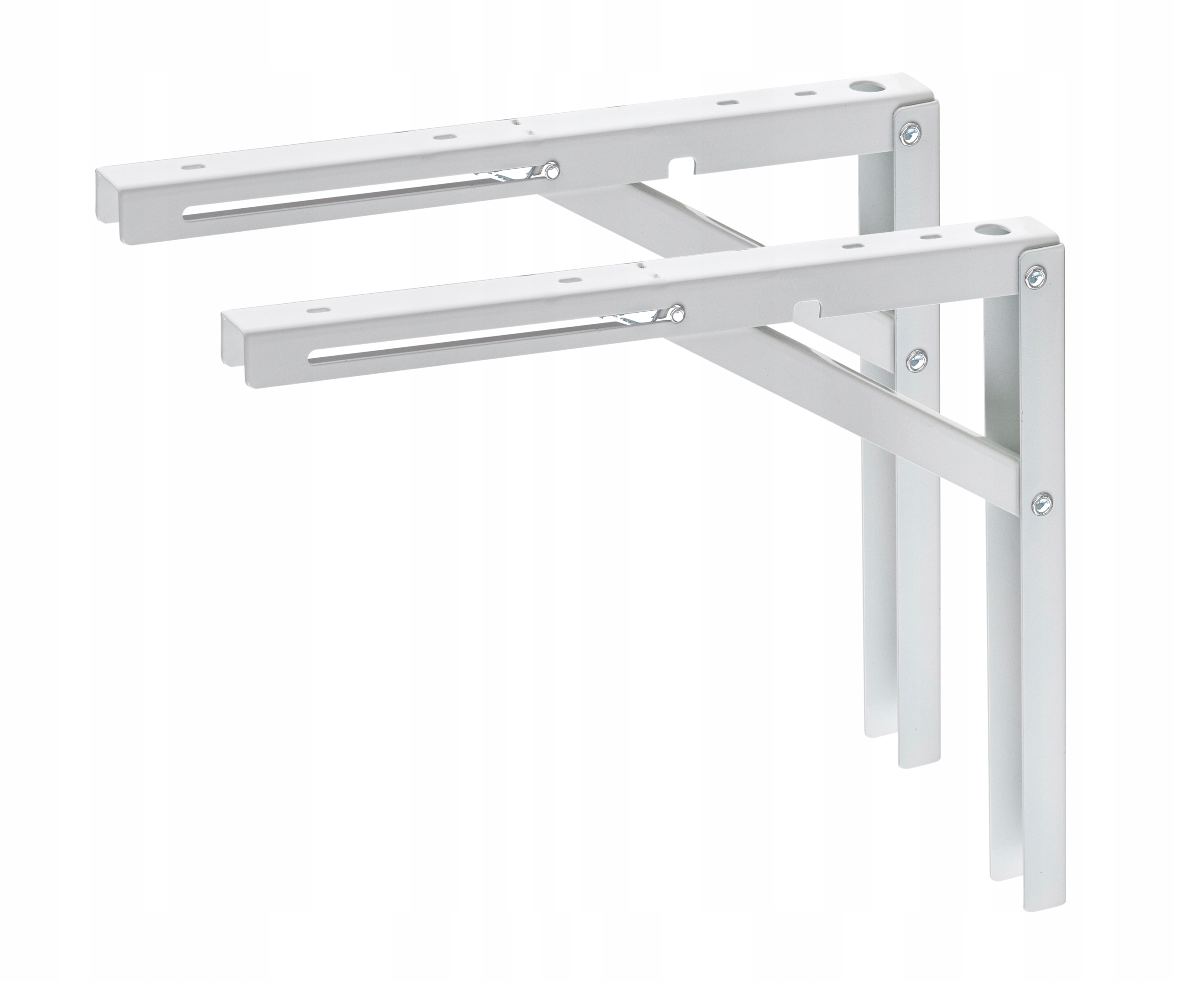 2 x SKŁADANY WSPORNIK KĄTOWNIK POD PÓŁKĘ 300 BIAŁY