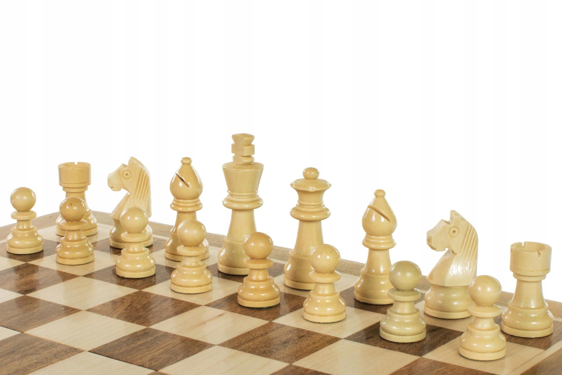 Szachy MAGNETYCZNE z intarsjowaną szachownicą 30 cm Nazwa Szachy MAGNETYCZNE z intarsjowaną szachownicą 30 cm