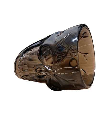 PLASTIKOWE KIELISZKI NA HALLOWEEN 4szt. CZARNE CZASZKI