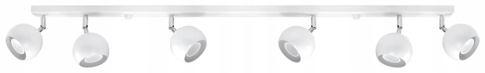SL.0442 Lampa-lišta biela 6XGU10 Oculare Sollux
