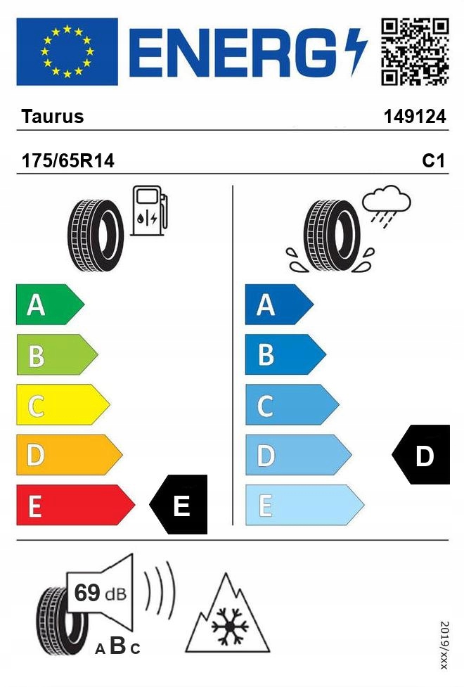 2x TAURUS 601 175/65R14 82 T Liczba opon w ofercie 2 szt.