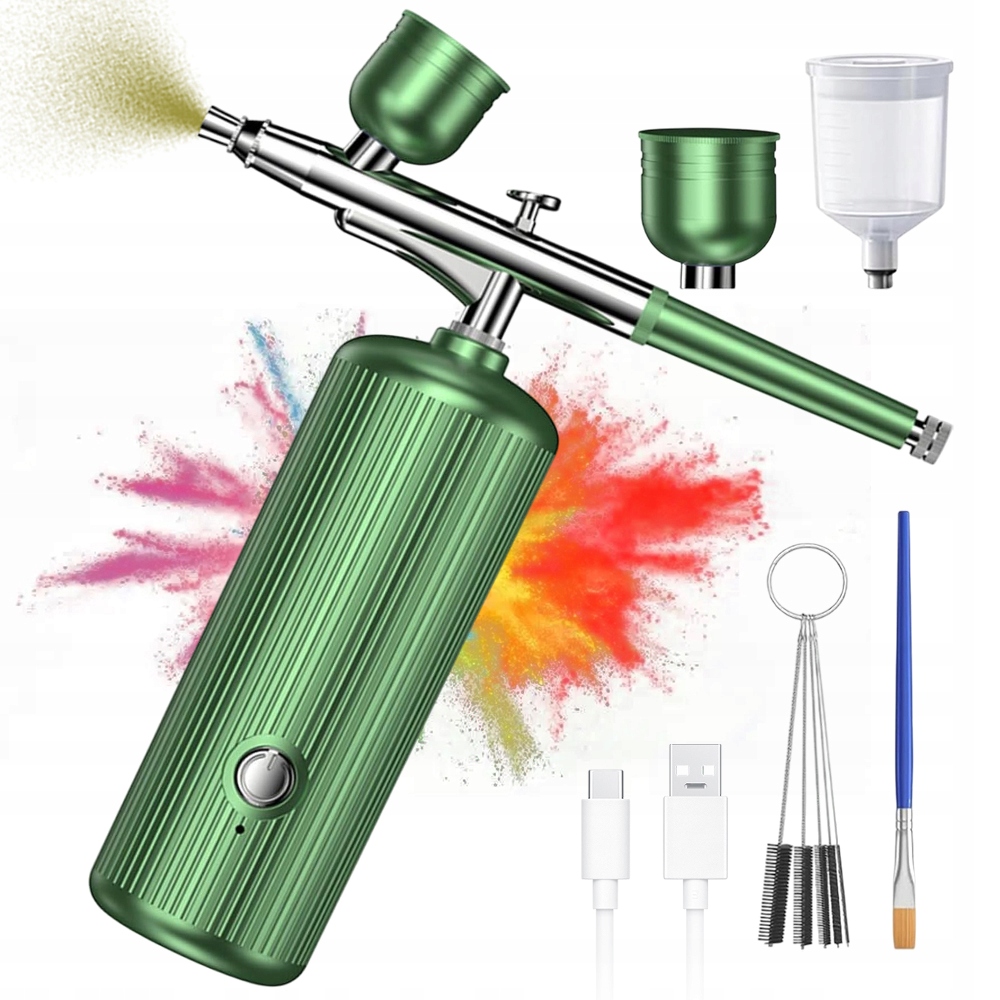 Aerograf Na Zdobení Nehtů S Baterií 2000MAH Nabíjení Typec