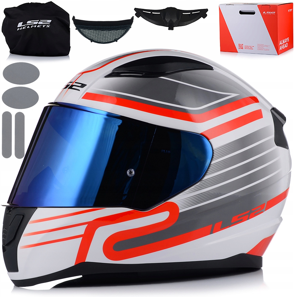 Motocyklová Prilba LS2 FF353 Rapid II Circuit Ece 22.06 Modré Sklo