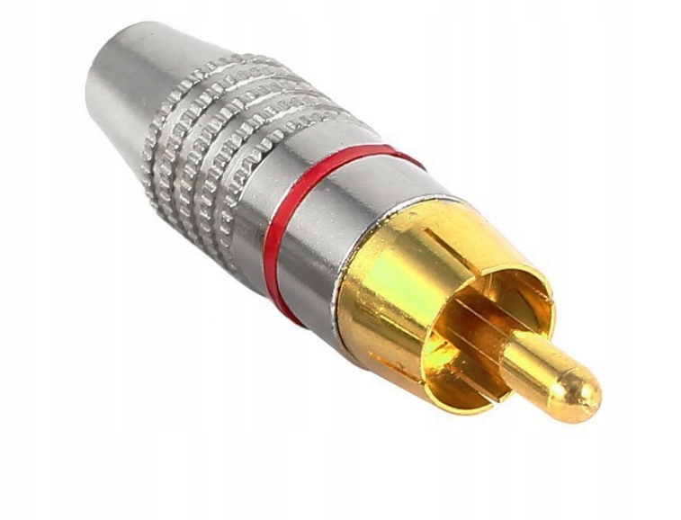 

Wtyk Rca cincz na kabel śr do 6,5mm srebrny(2962a)