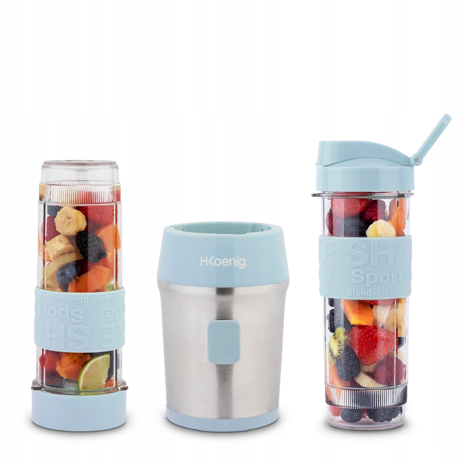 HKOENIG Mini Blender Kompaktowy Niebieski 570mL 300W Bez BPA Smoothie — miniatura 5