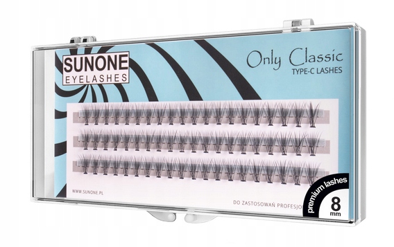 Kępki rzęsy przedłużanie rzęs skręt 8 mm