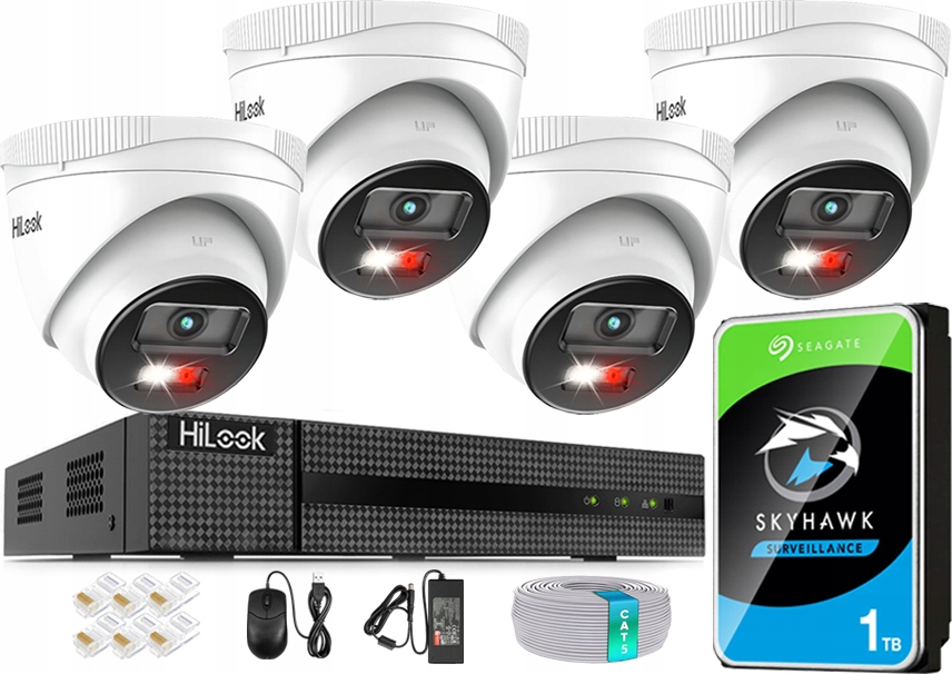 Monitorovací Sada 1X IPCAM-T6-30DL Ip 6MPx Hybrid Light Poe Hilook