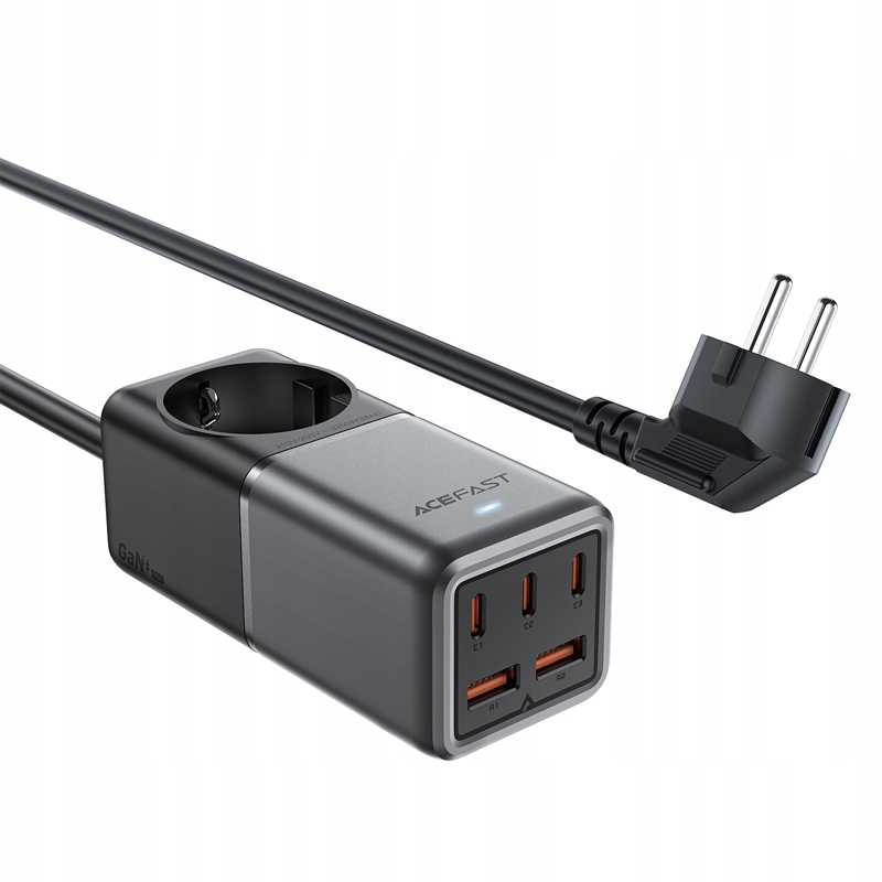 Nabíjačka stolová nabíjacia stanica Z2 GaN 75W Pd 3x Usb-c 2x Usb-a čierna