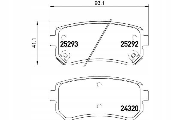 Textar Brzdové Destičky Hyundai Zadní IX35 Sportage
