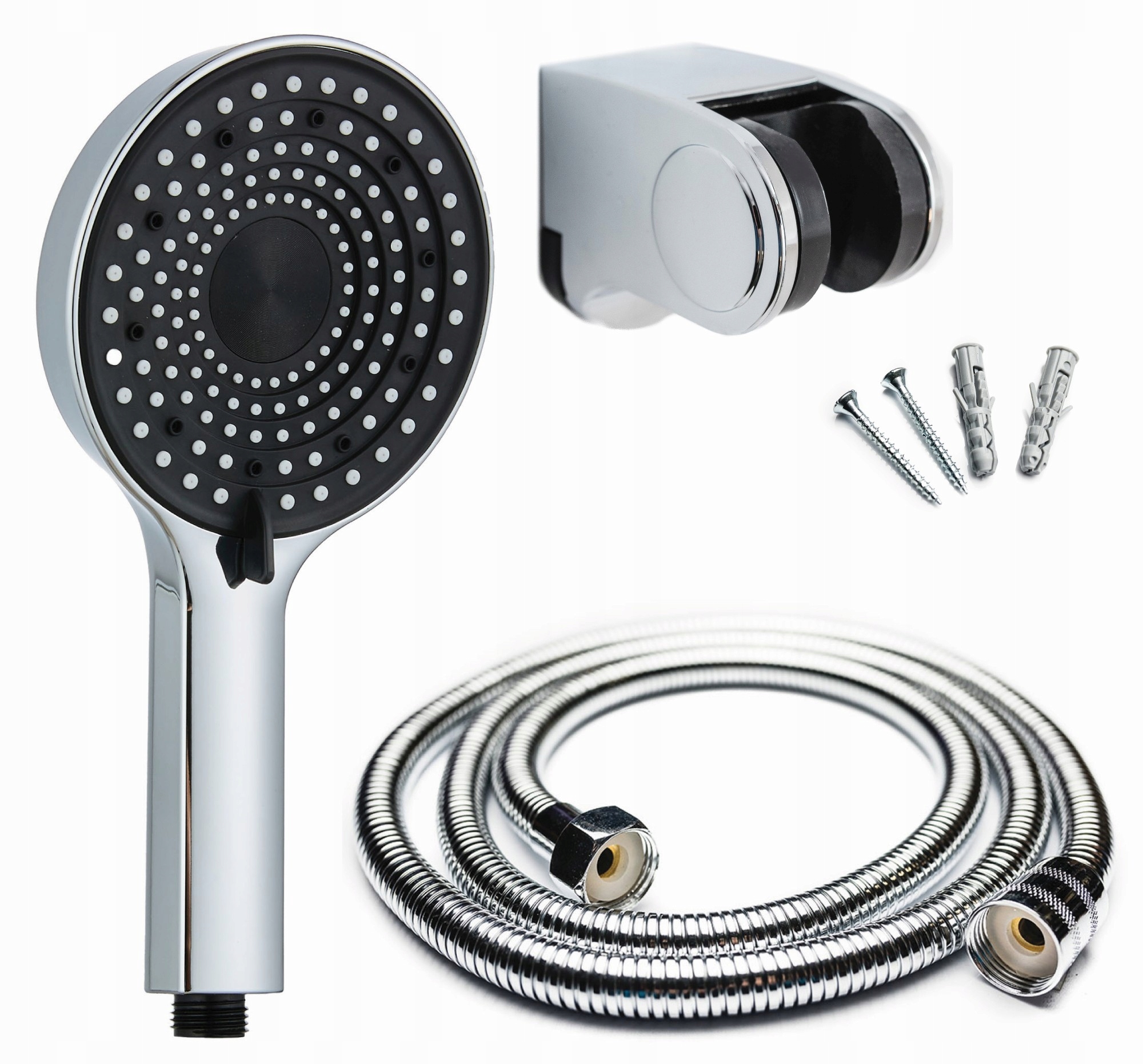 ZESTAW PRYSZNICOWY DUŻA SŁUCHAWKA 3F WĄŻ UCHWYT