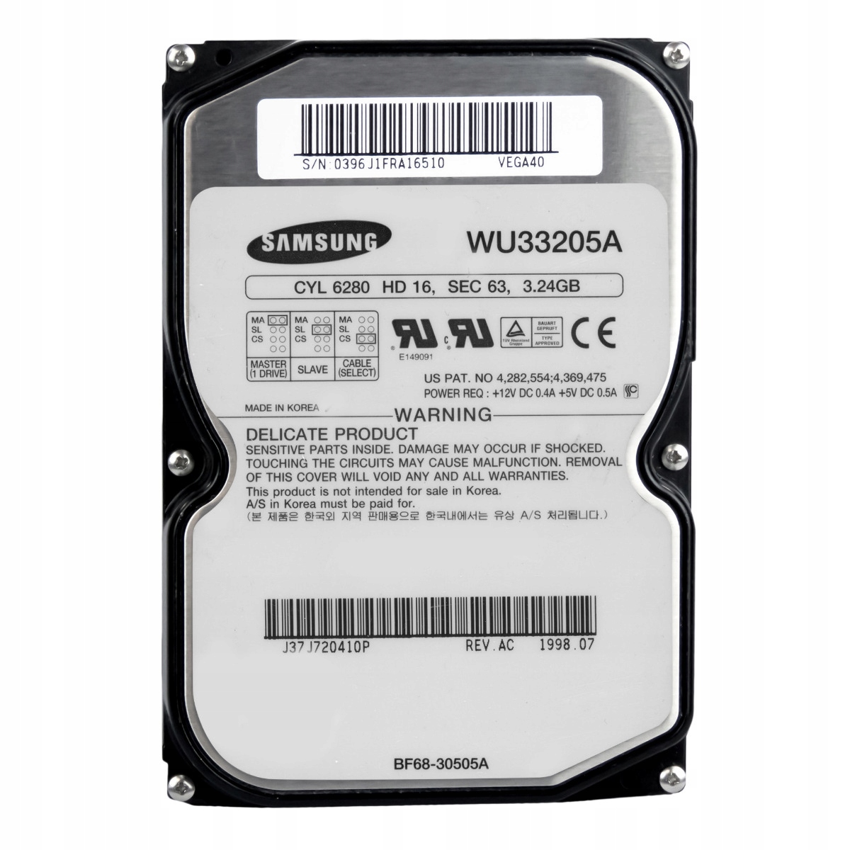 Samsung Winner 5 3.2GB 5.4K Ata 3.5'' WU33205A