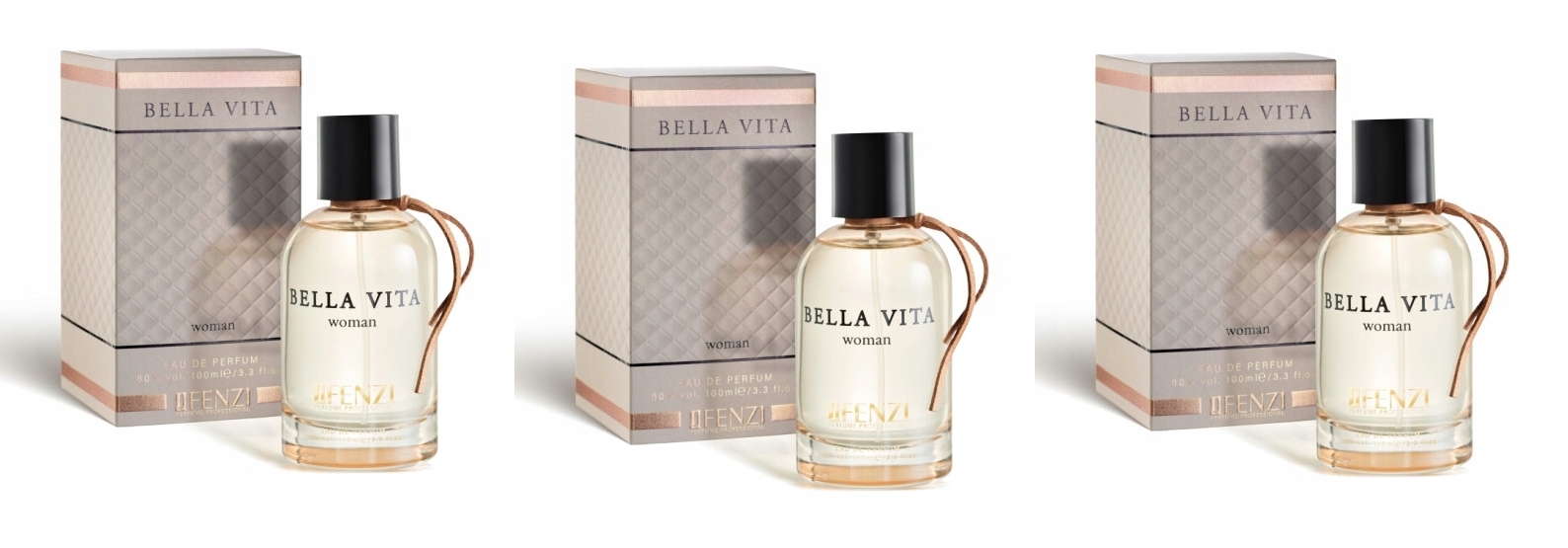 JFenzi Bella Vita 3x100 ml dámská parfémovaná voda sada