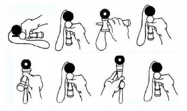 HIT KENDAMA DREWNIANA GRA JAPOŃSKA GREEN-BLUE Marka NORIMPEX