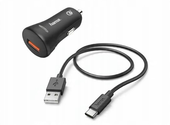 

Hama Ładowarka samochodowa 19,5W Kabel Usb C