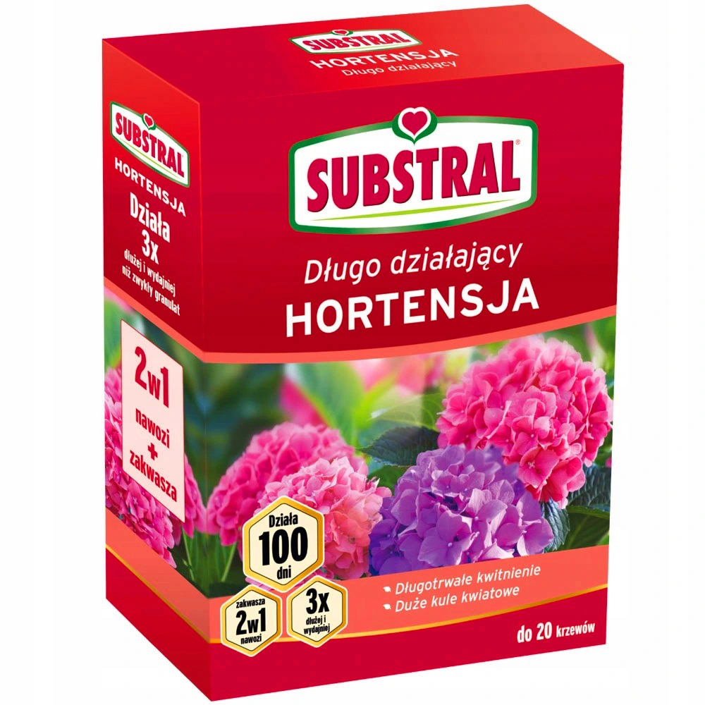 

Substral Hortensja 2W1 Nawóz Zakwasza 100DNI 1KG