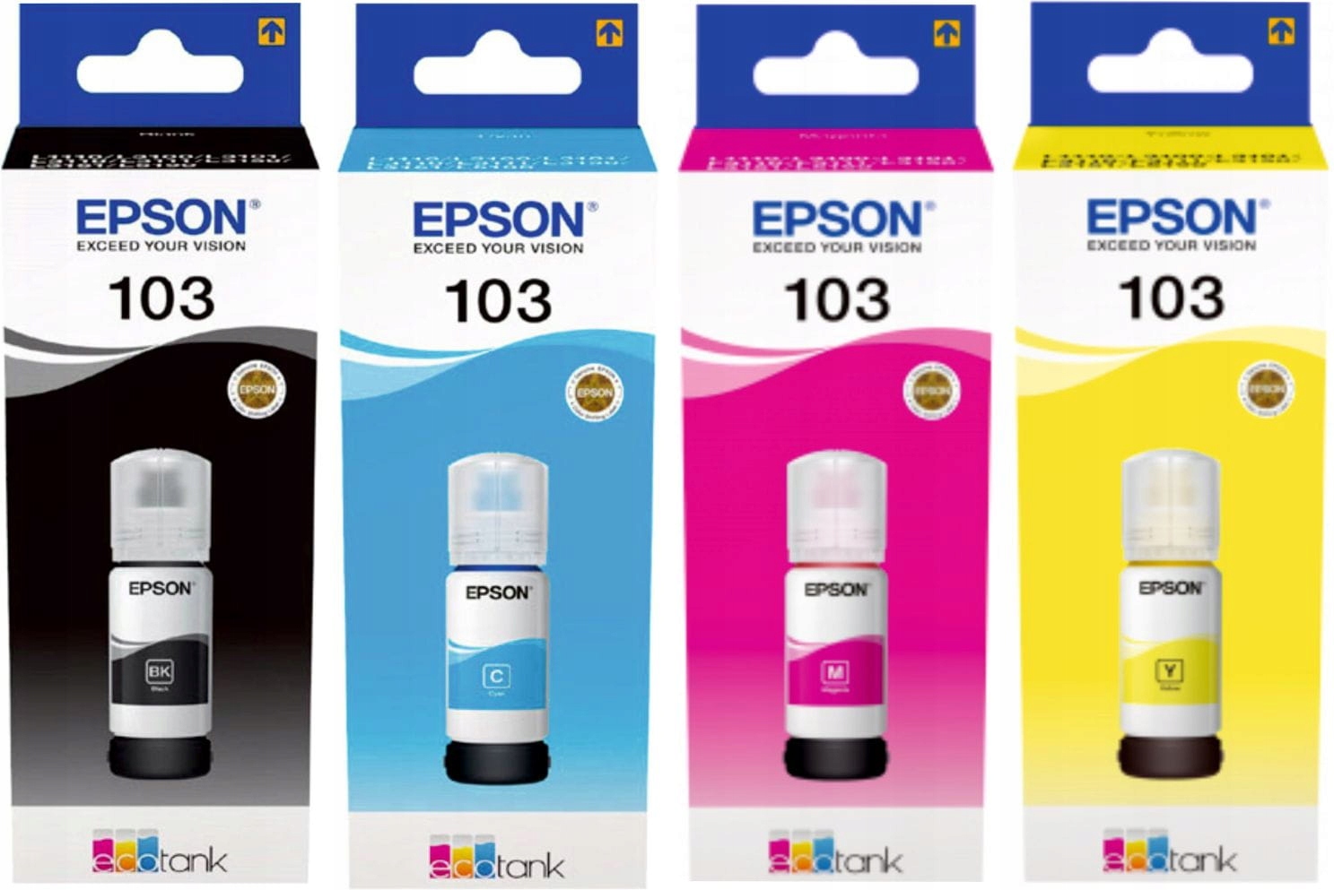 

Zestaw tuszy Epson 103 L3150/L31111/L3110 65ml