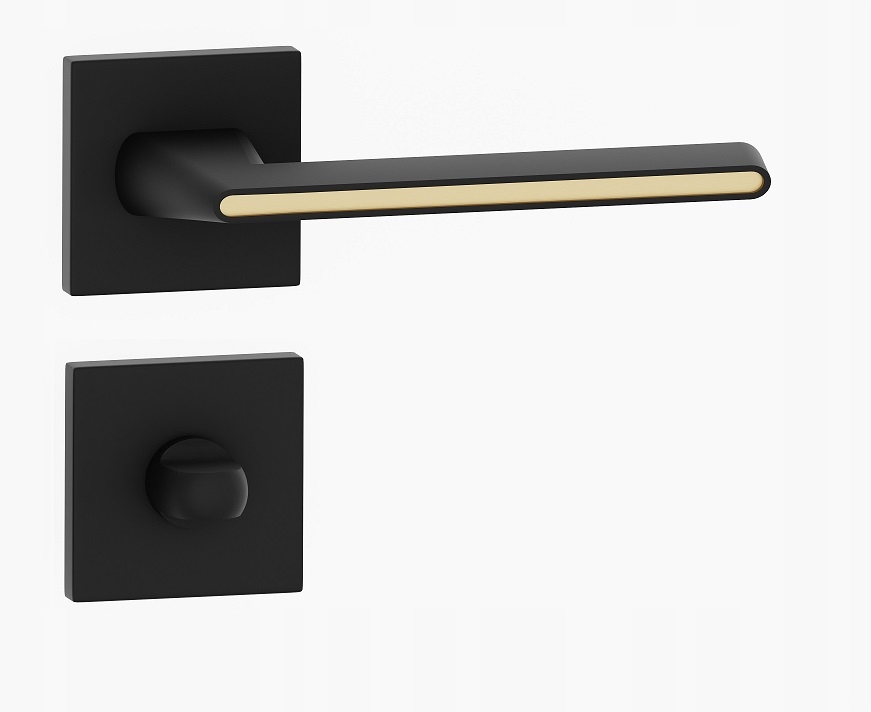 kliky klika Rufinia Qr černá zlatá Wc rozety