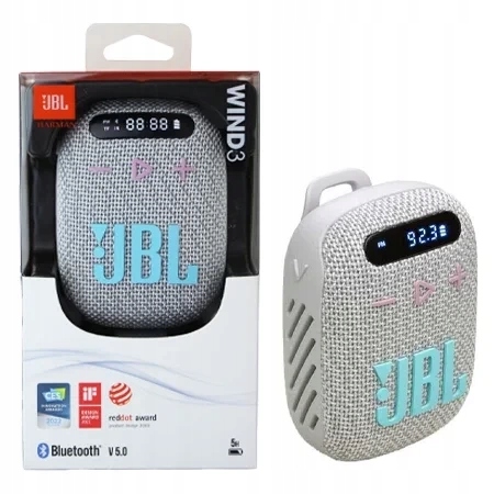Originální Bluetooth Reproduktor Jbl Wind 3 Bezdrátový, Voděodolný, Šedý