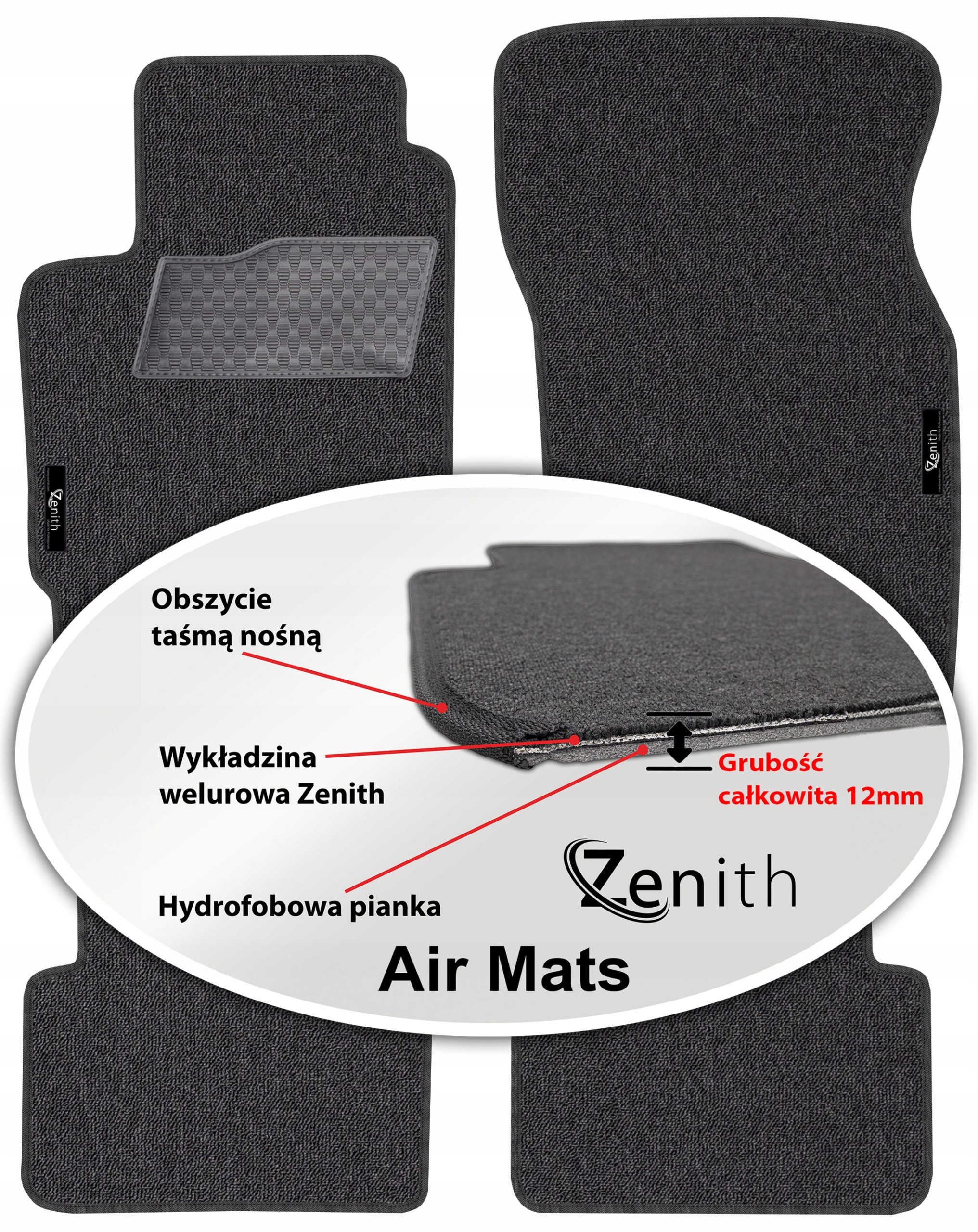 Peugeot 406 Coupe 1995-2004 Velúrové koberčeky do auta Zenith Air Mats