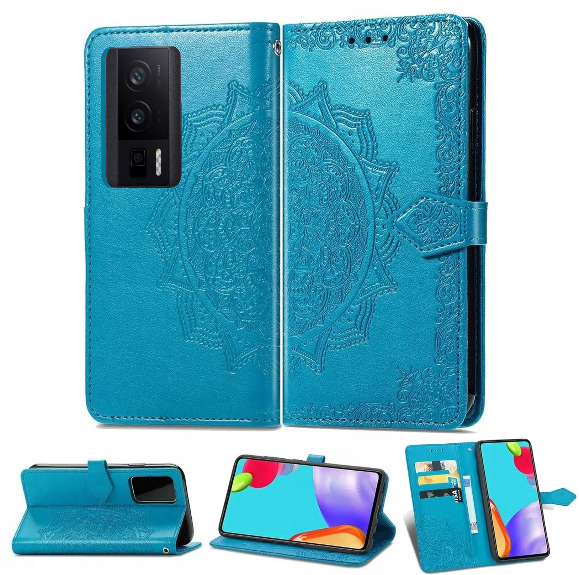 

Etui do Xiaomi Poco F5 Pro, Portfel, Stramonium