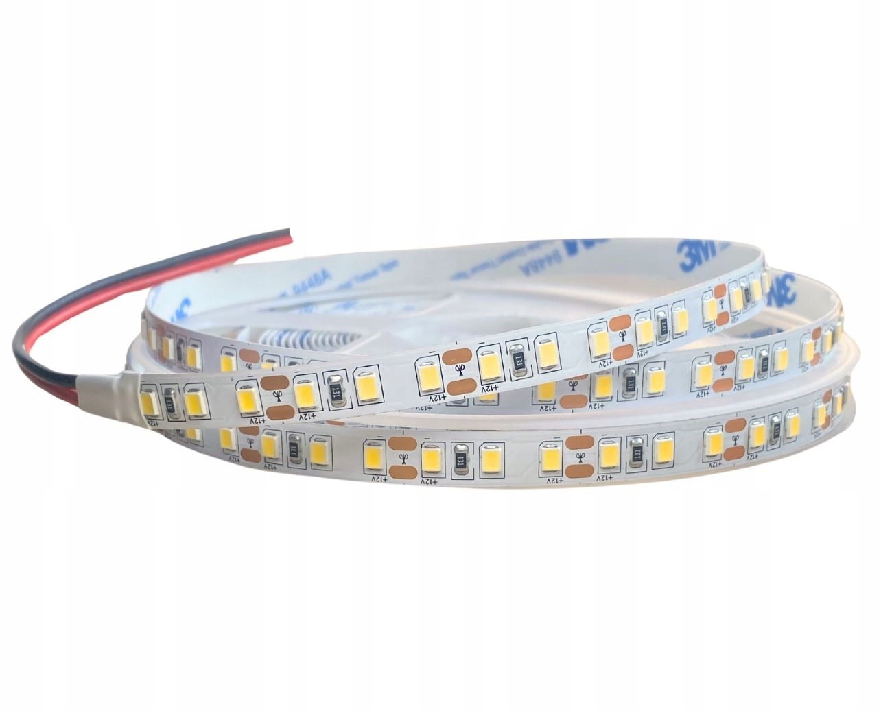 Taśma Led Smd 2835 12W/m 24V Neutralna 4000k 10m Jakość Premium klej 3M