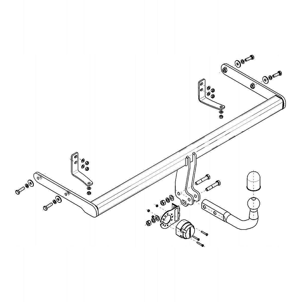 Hak holowniczy Kia Stonic I 1 FL Crossover od 20 MODUŁ 13 PIN GRATIS Nowy Producent Steinhof