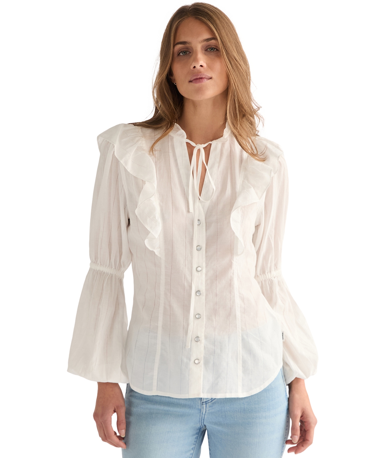 Košile Wrangler Romance Blouse 112378140 Worn White S