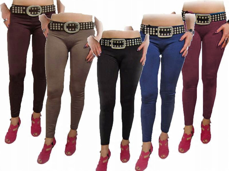

Legginsy Ocieplane Spodnie Getry Rurki Xs S M L XL