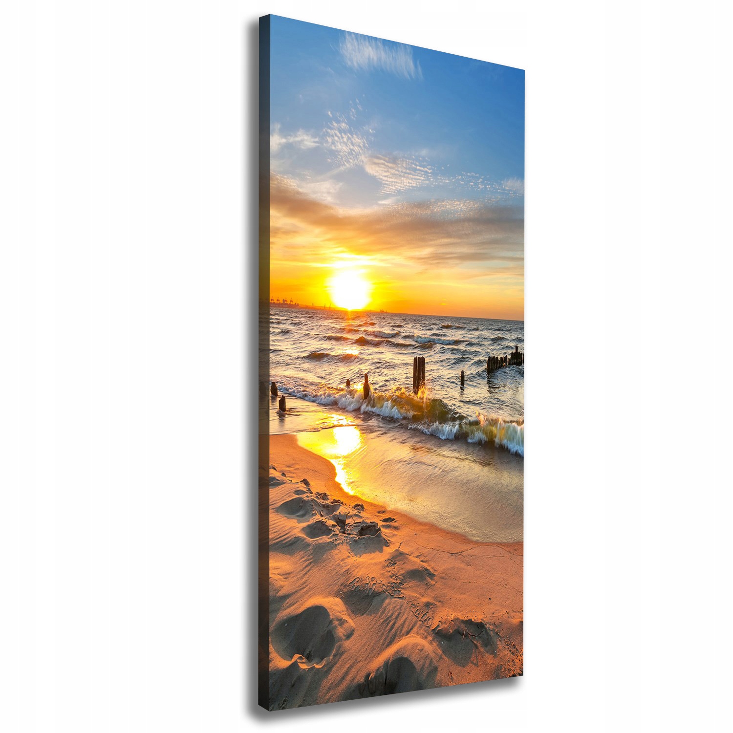 

Foto obraz na płótnie Zachód słońca morze 50x125cm