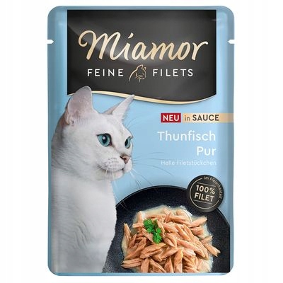 9X Miamor Feine Filets tuňák v omáčce mokré krmivo pro kočky 100 g