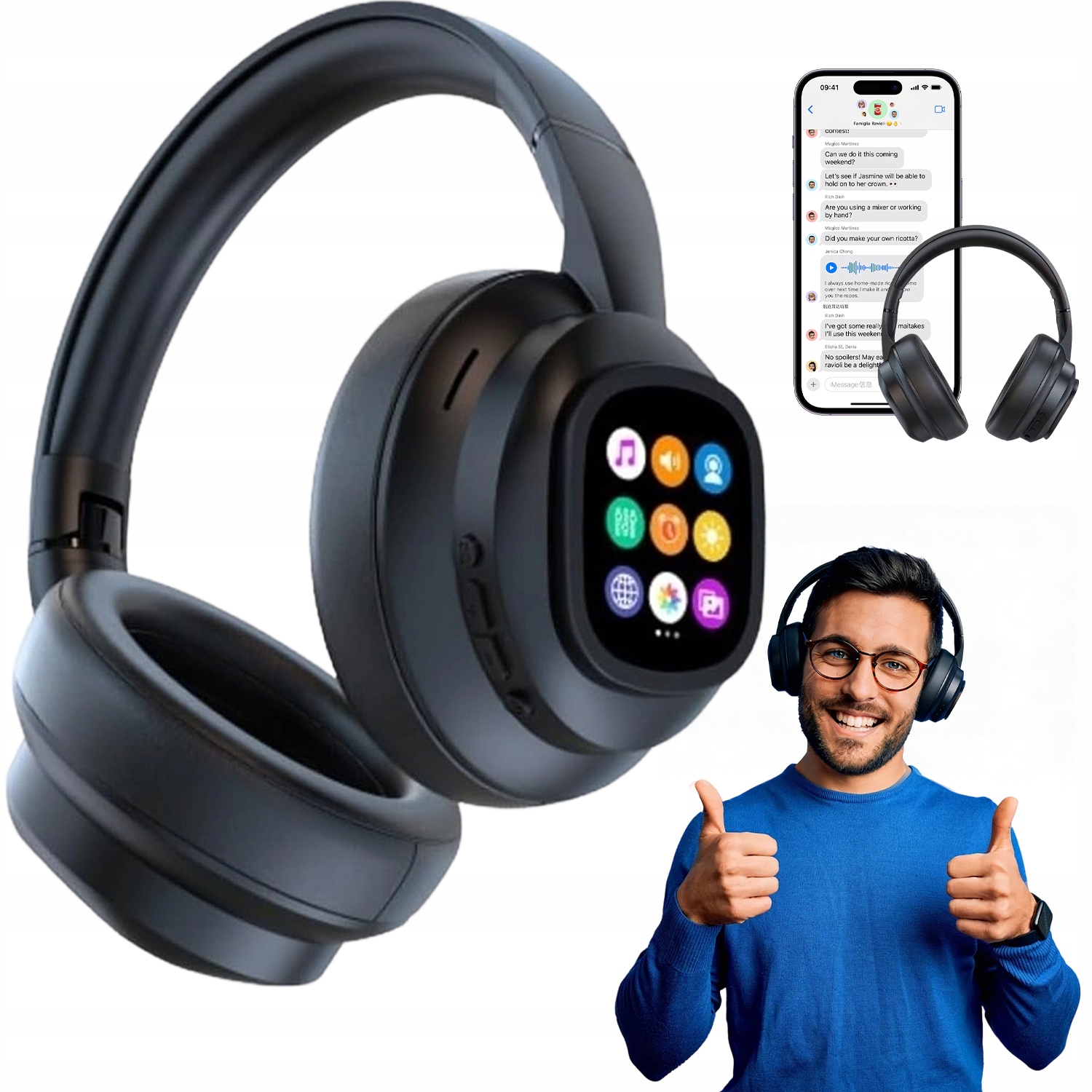 Bezdrátová sluchátka Ai s živým překladačem X1 Pro 133 jazyků Bluetooth