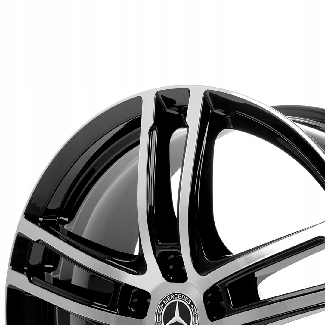 NOWE ALUFELGI MERCEDES 18 C-KLASA W206 2021- Wykończenie MB - polerowane + czarny