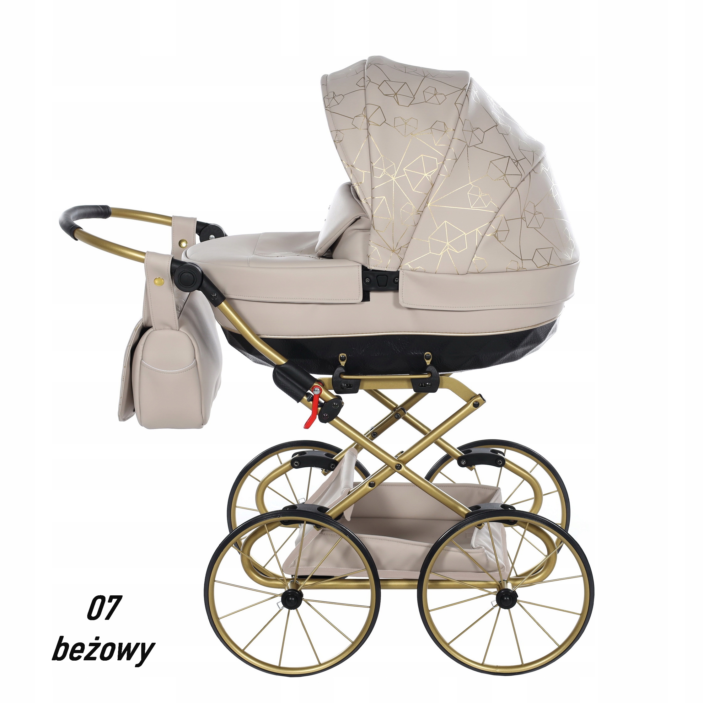 Wózek dla lalek Tako HEART mini 07 beżowy (3-8l)