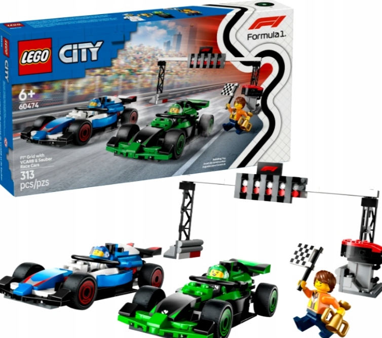KLOCKI LEGO CITY 60474 PADOK F1 Z BOLIDAMI VCARB I SAUBER
