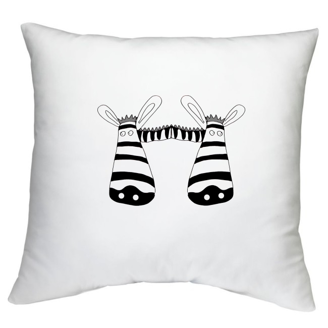 PODUSZKA ZEBRA ZEBRY ZEBERKI PASKI WZORY Długość 40 cm