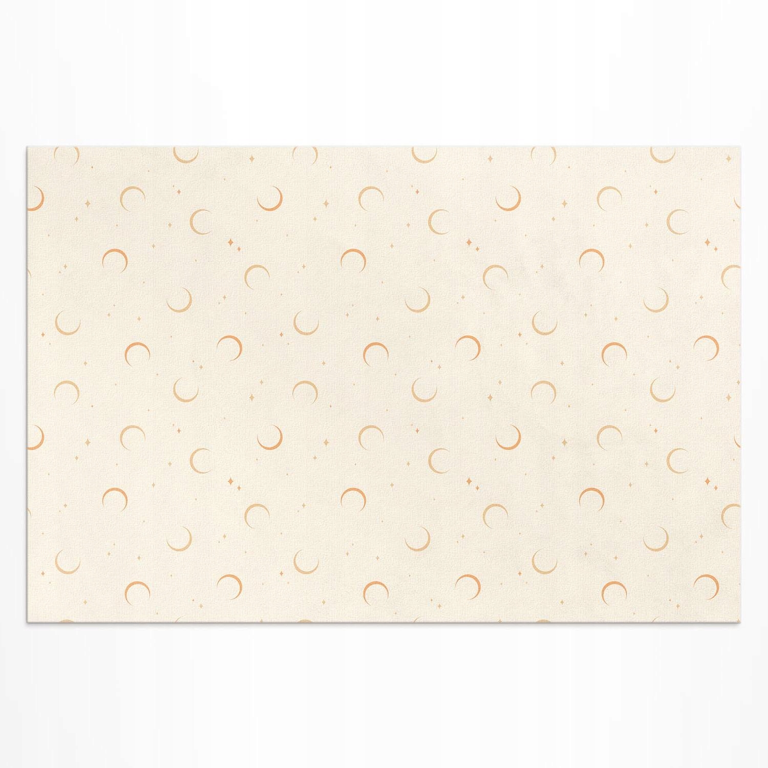 Vinylový koberec s potlačou Drobné mesiace a hviezdy boho vesmíru 225x150 cm