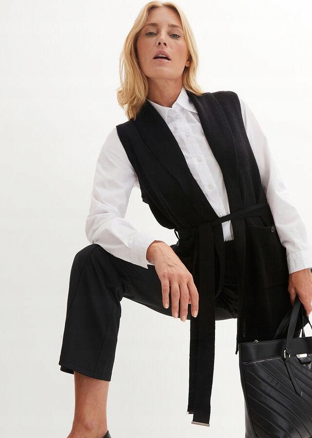 KAMIZELKA DZIANINOWA BONPRIX 52